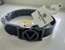 NEW Valentino Mens Black Belt